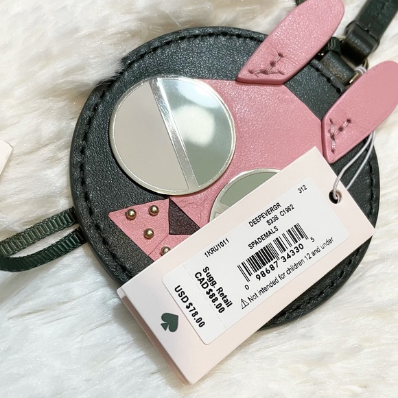 Kate Spade Money Bunny Spademals Dangle Keyring - Picture 7 of 7